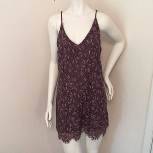 Purple lace dress